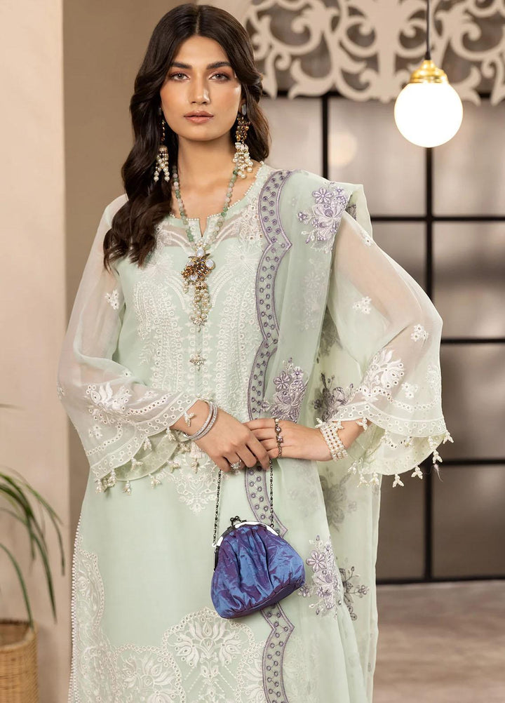 Dhaagay By Alizeh Fashion Embroidered Chiffon Suits Unstitched 3 Piece AFB23D-V2 D-08 Maheer - Formal Collection
