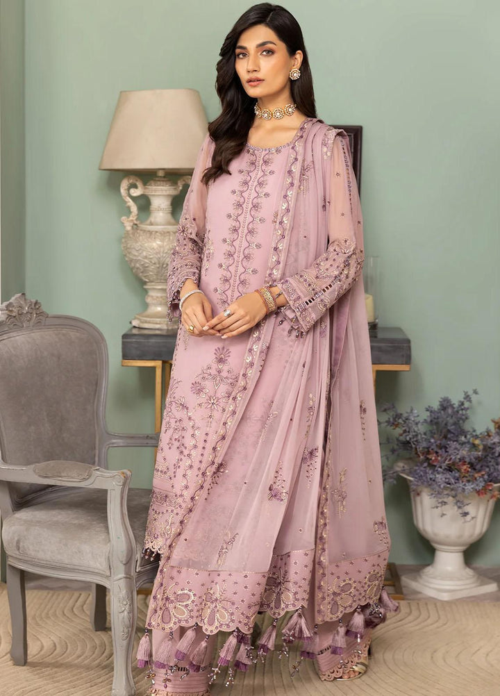 Dhaagay By Alizeh Fashion Embroidered Chiffon Suits Unstitched 3 Piece AFB23D-V2 D-09 Saanvi - Formal Collection