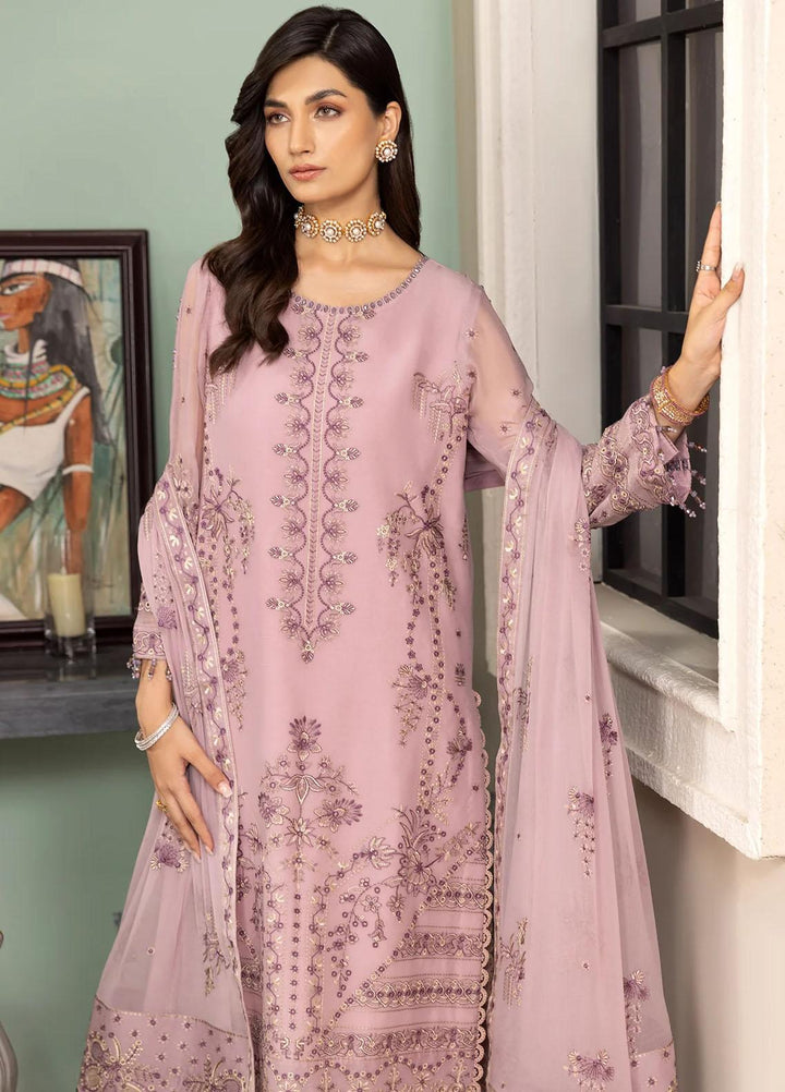 Dhaagay By Alizeh Fashion Embroidered Chiffon Suits Unstitched 3 Piece AFB23D-V2 D-09 Saanvi - Formal Collection