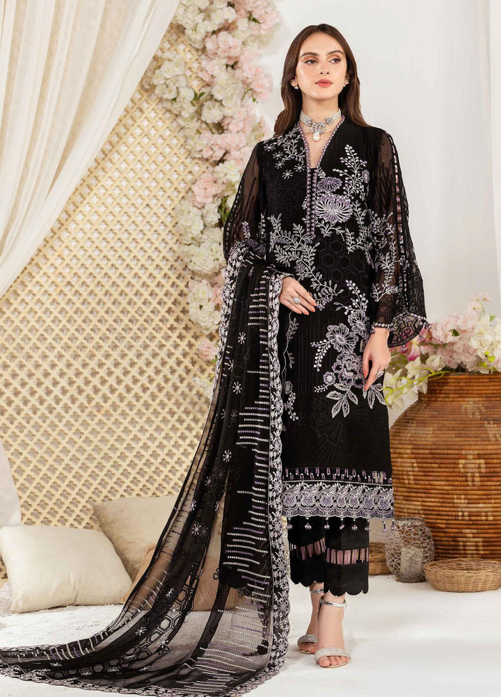 Dhaagay By Alizeh Fashion Embroidered Chiffon Suits Unstitched 3 Piece AFB23-D3 05 Arisha - Formal Collection