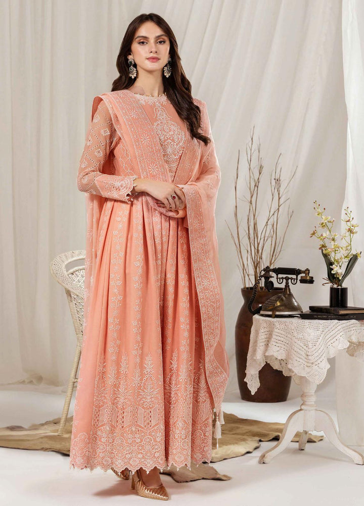 Dhaagay By Alizeh Fashion Embroidered Chiffon Suits Unstitched 3 Piece AFB23-D3 07 Leela - Formal Collection