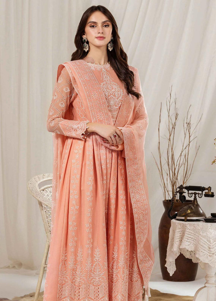 Dhaagay By Alizeh Fashion Embroidered Chiffon Suits Unstitched 3 Piece AFB23-D3 07 Leela - Formal Collection