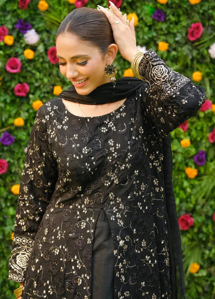 Dhaga Pret Embroidered Chiffon 3 Piece Suit Kajal