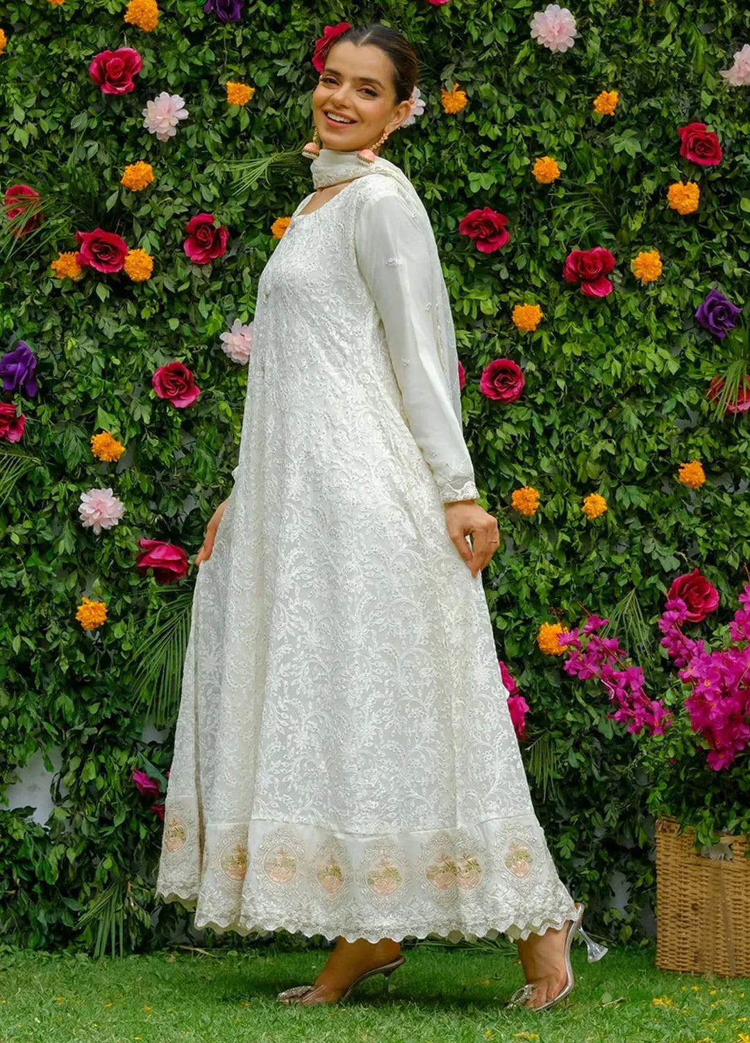 Dhaga Pret Embroidered Chiffon 3 Piece Suit Layla