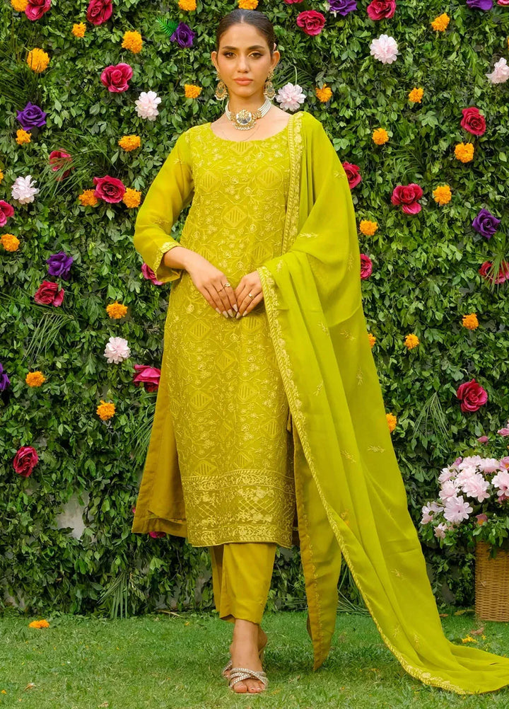 Dhaga Pret Embroidered Chiffon 3 Piece Suit Zaira
