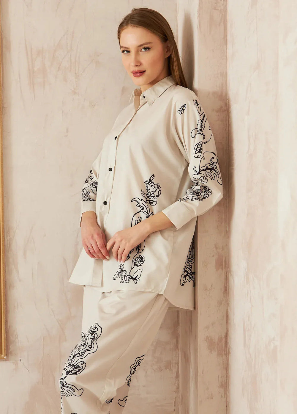 Dhaga Pret Printed Crepe 2 Piece Suit Valentino