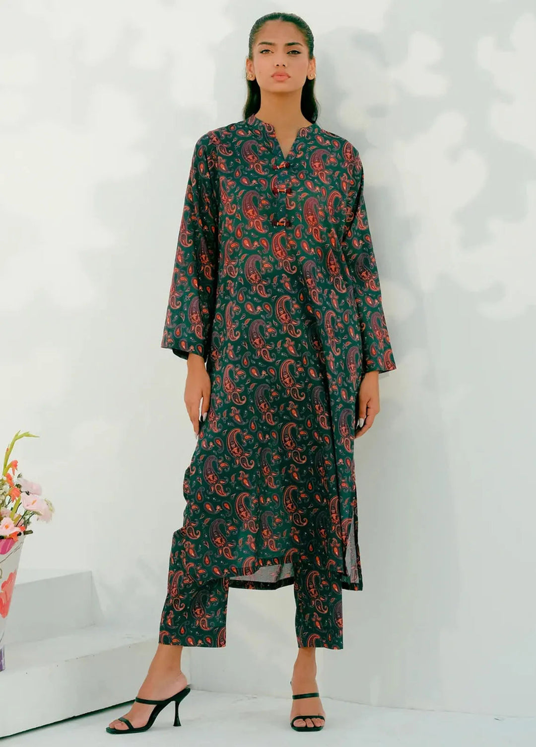 Dhaga Pret Printed Lawn 2 Piece Suit Matching Separate 001