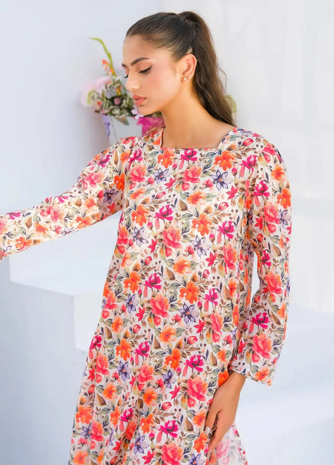 Dhaga Pret Printed Lawn 2 Piece Suit Matching Separate 0021