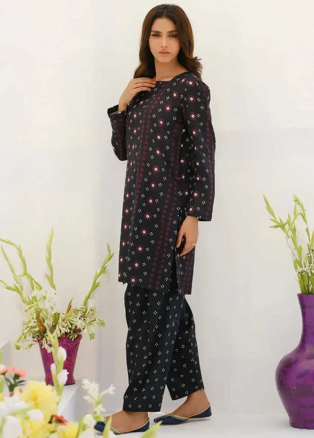 Dhaga Pret Printed Lawn 2 Piece Suit Matching Separate 0022