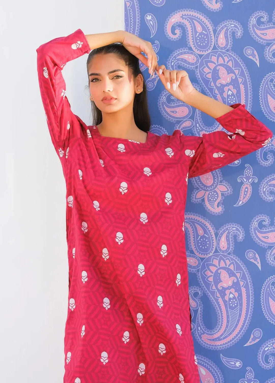 Dhaga Pret Printed Lawn 2 Piece Suit Matching Separate 0024