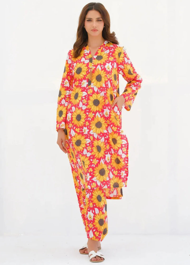 Dhaga Pret Printed Lawn 2 Piece Suit Matching Separate 0032