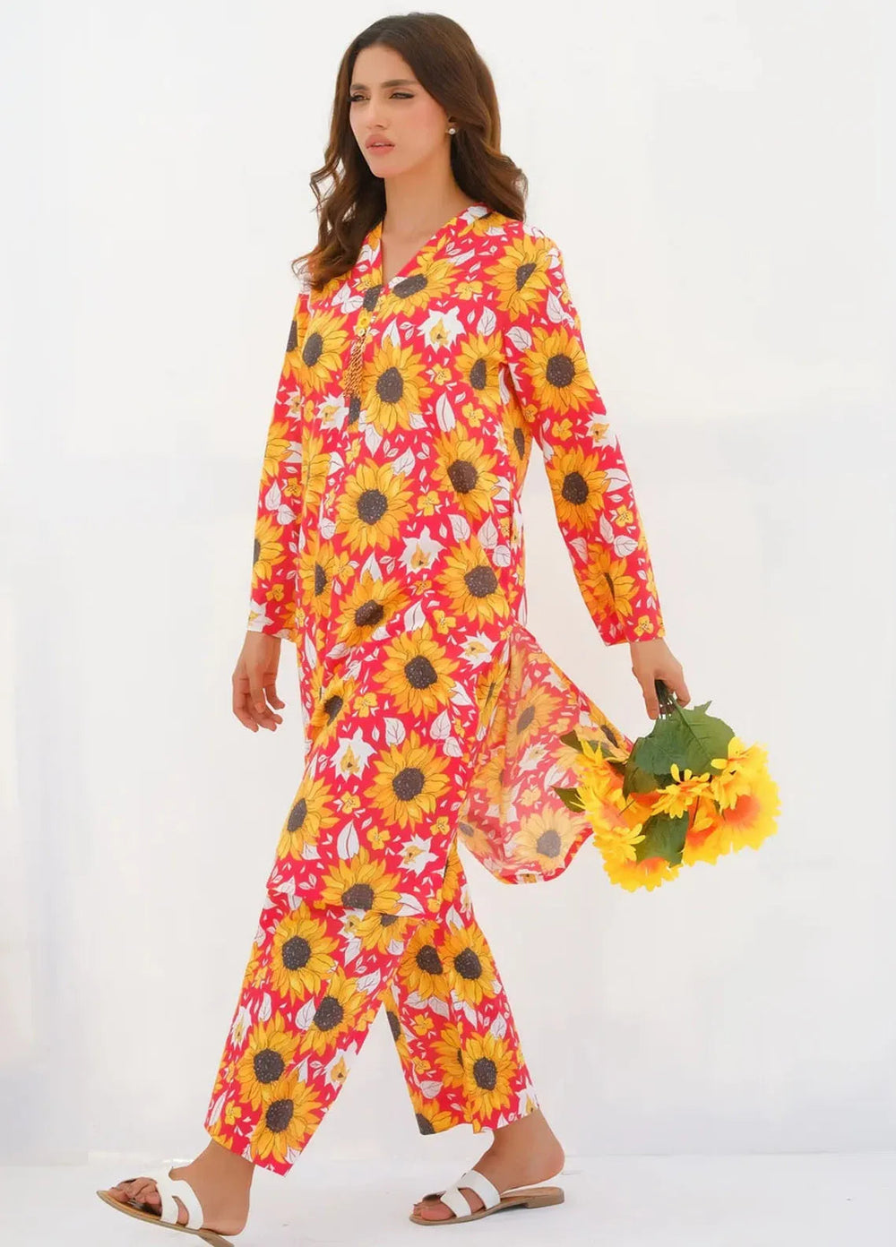 Dhaga Pret Printed Lawn 2 Piece Suit Matching Separate 0032