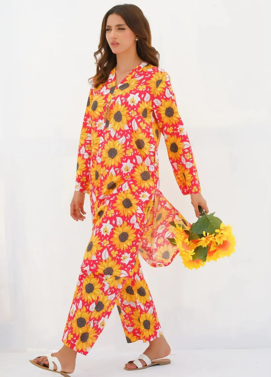 Dhaga Pret Printed Lawn 2 Piece Suit Matching Separate 0032