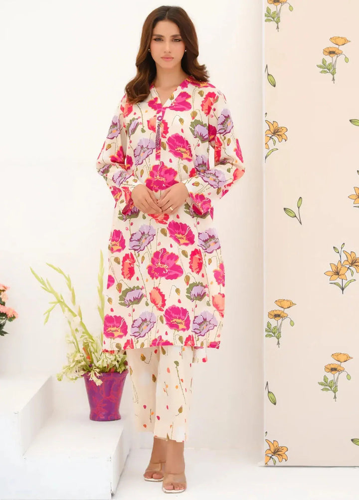 Dhaga Pret Printed Lawn 2 Piece Suit Matching Separate 0034