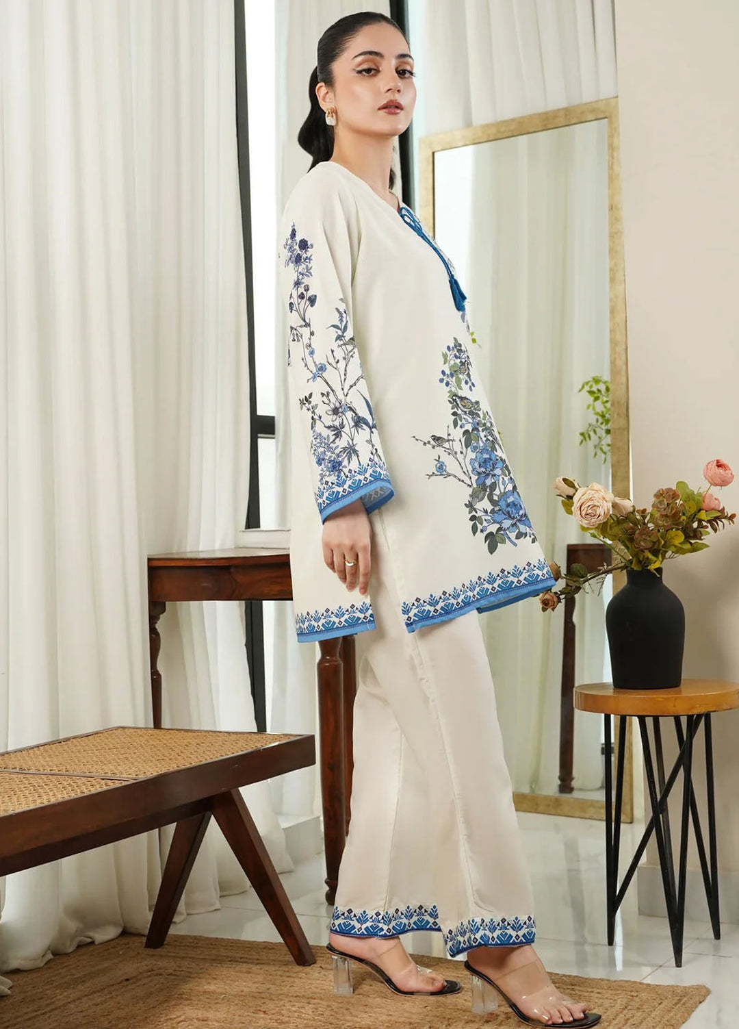 Dhaga Pret Printed Poly Cambric 2 Piece Suit Amelia