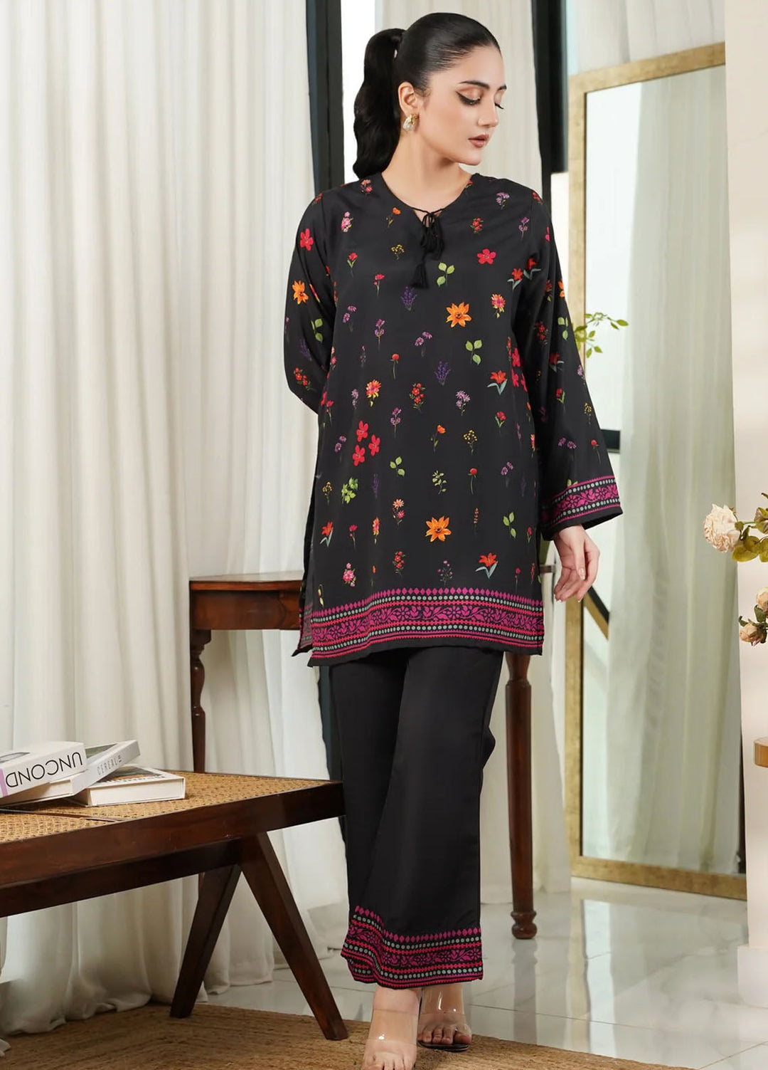 Dhaga Pret Printed Poly Cambric 2 Piece Suit Becca