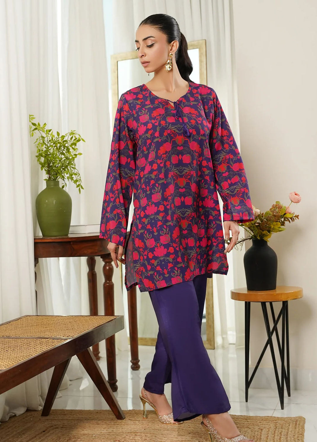 Dhaga Pret Printed Poly Cambric 2 Piece Suit Emma