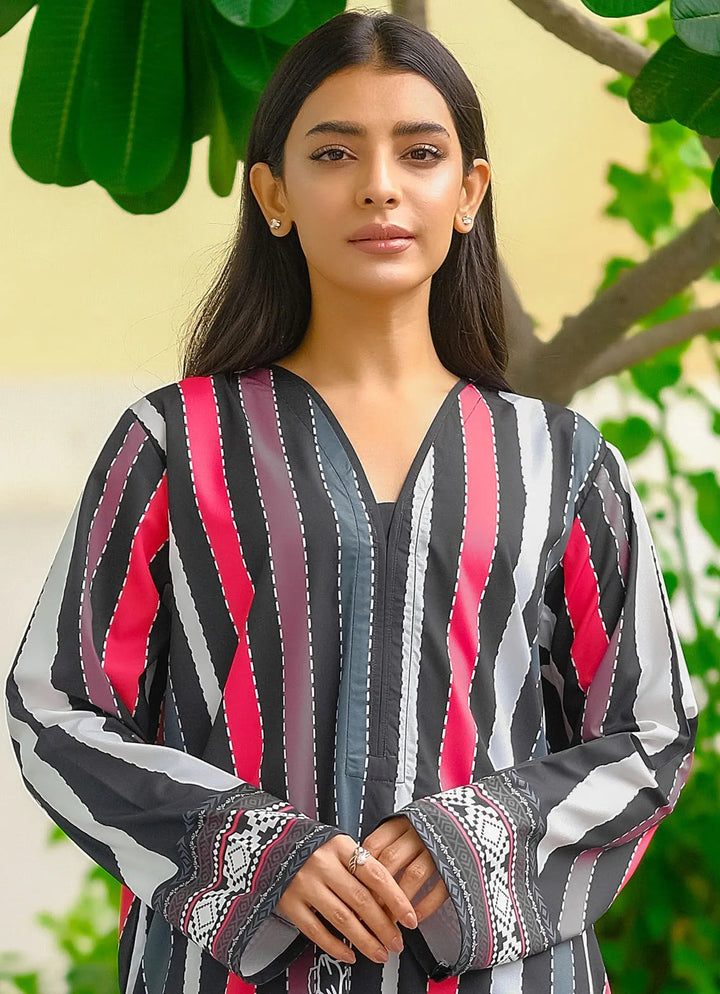 Dhaga Pret Printed Soft Crepe 2 Piece Blaze