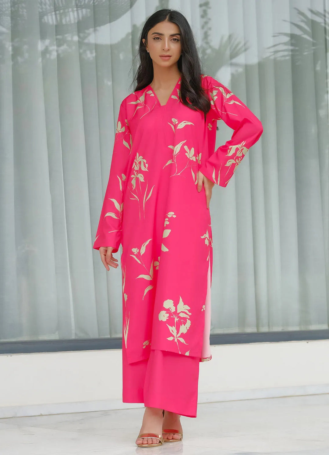 Dhaga Pret Printed Soft Crepe 2 Piece Floral Fiesta