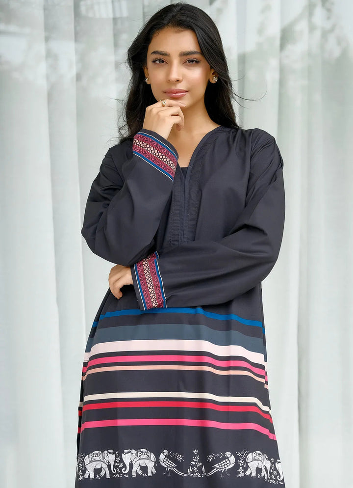 Dhaga Pret Printed Soft Crepe 2 Piece Titan