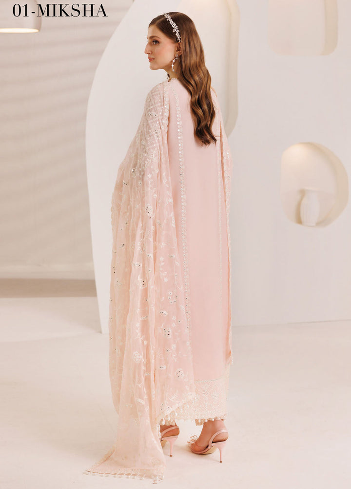 Dhagaay by Alizeh Fashion Embroidered Chiffon Suits Unstitched 3 Piece AFB25DF D-01 Miksha - Festive Collection