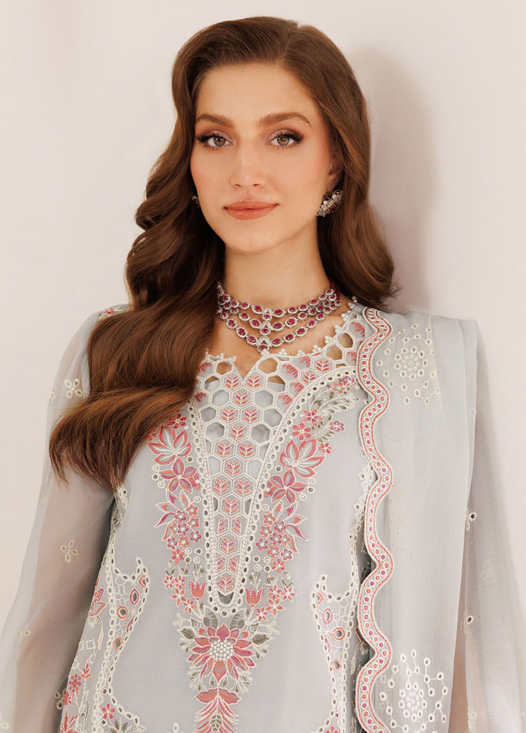 Dhagaay by Alizeh Fashion Embroidered Chiffon Suits Unstitched 3 Piece AFB25DF D-02 Mahrosh - Festive Collection