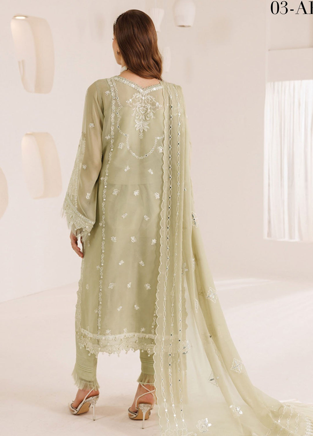 Dhagaay by Alizeh Fashion Embroidered Chiffon Suits Unstitched 3 Piece AFB25DF D-03 Ahana - Festive Collection