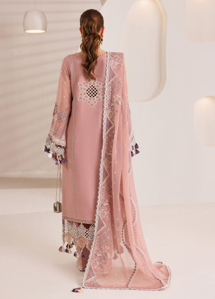 Dhagaay by Alizeh Fashion Embroidered Chiffon Suits Unstitched 3 Piece AFB25DF D-04 Aabia - Festive Collection