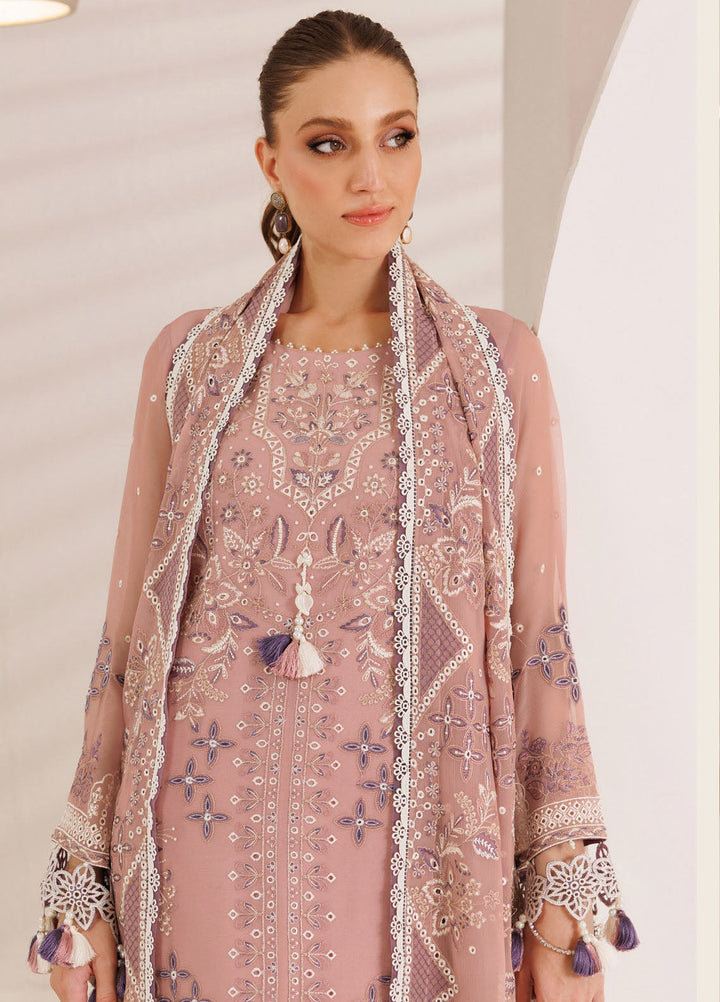 Dhagaay by Alizeh Fashion Embroidered Chiffon Suits Unstitched 3 Piece AFB25DF D-04 Aabia - Festive Collection