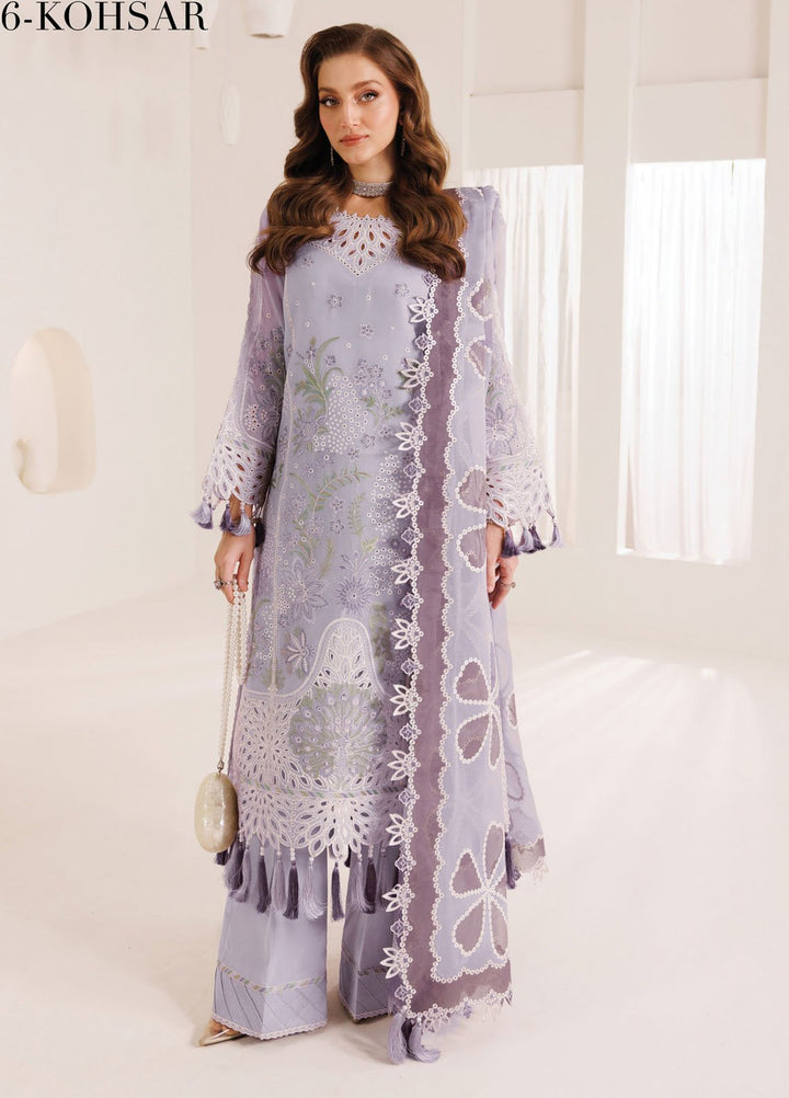 Dhagaay by Alizeh Fashion Embroidered Chiffon Suits Unstitched 3 Piece AFB25DF D-06 Kohsar - Festive Collection