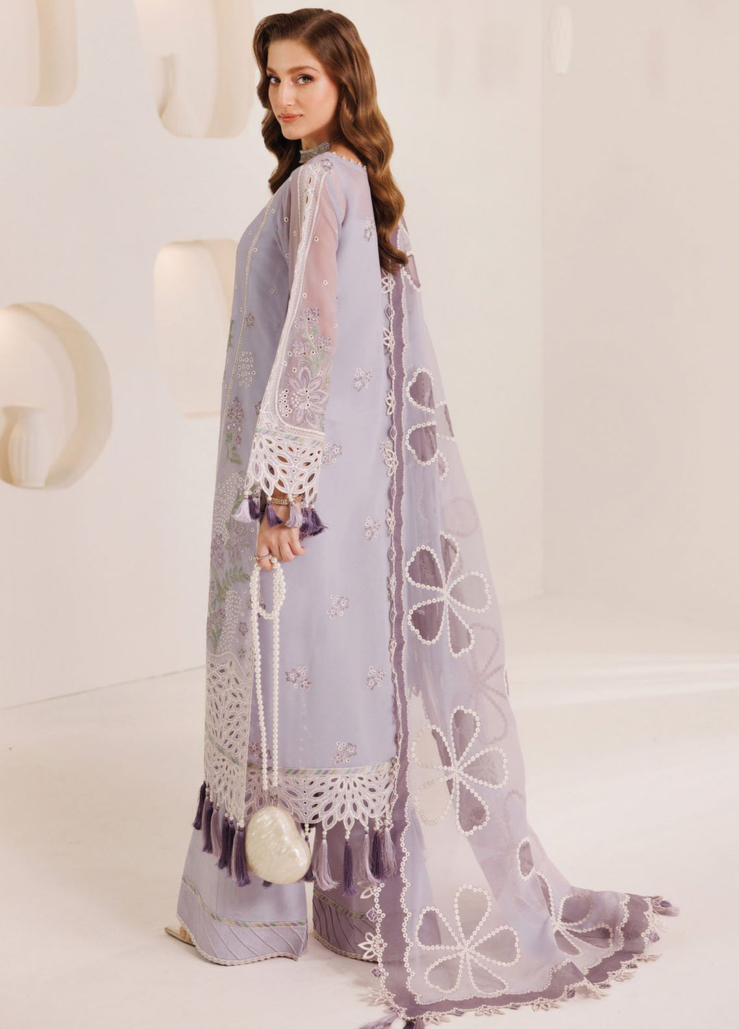 Dhagaay by Alizeh Fashion Embroidered Chiffon Suits Unstitched 3 Piece AFB25DF D-06 Kohsar - Festive Collection