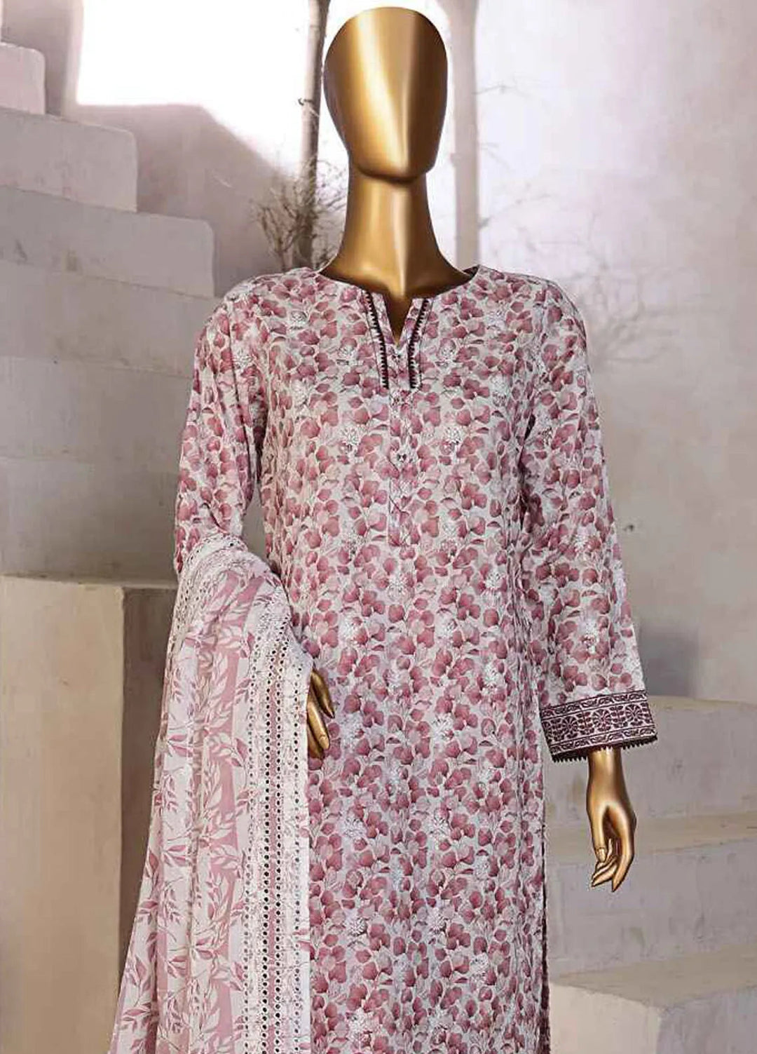 Dhagakari by HZ Textiles Embroidered Lawn Suits Unstitched 3 Piece HZ25DH DEC-990 - Summer Collection