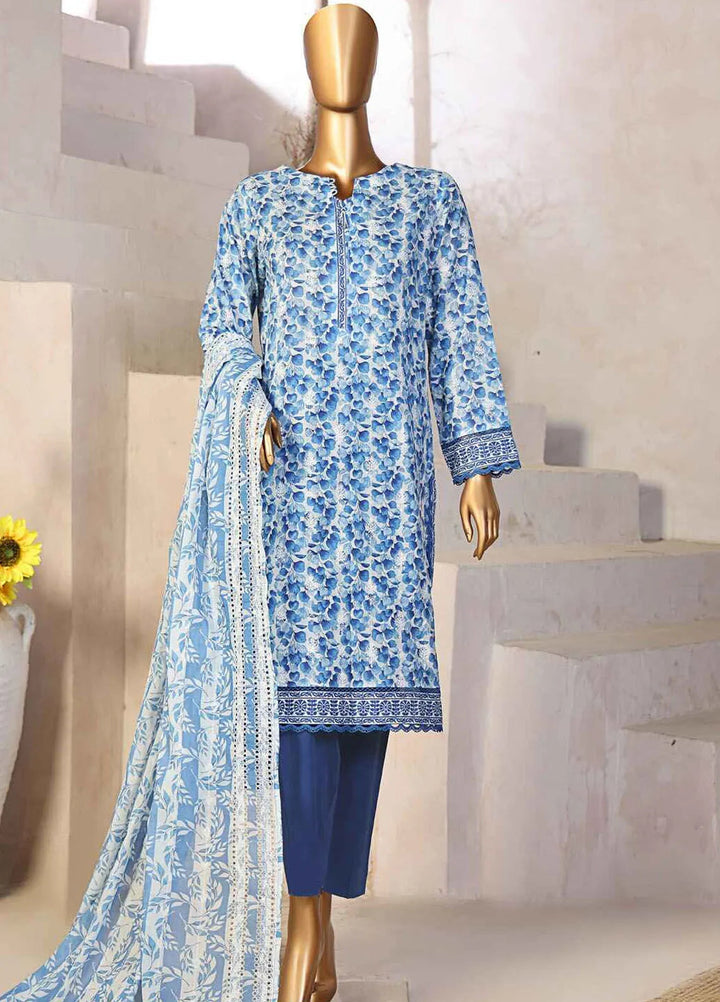 Dhagakari by HZ Textiles Embroidered Lawn Suits Unstitched 3 Piece HZ25DH DEC-991 - Summer Collection