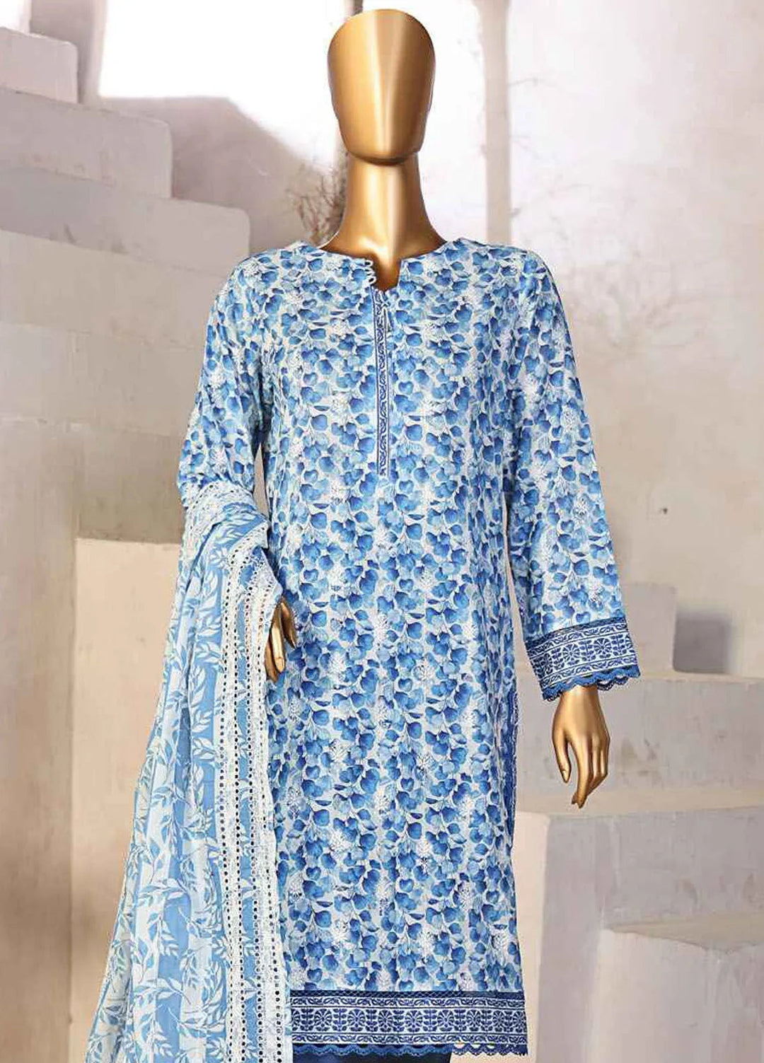 Dhagakari by HZ Textiles Embroidered Lawn Suits Unstitched 3 Piece HZ25DH DEC-991 - Summer Collection