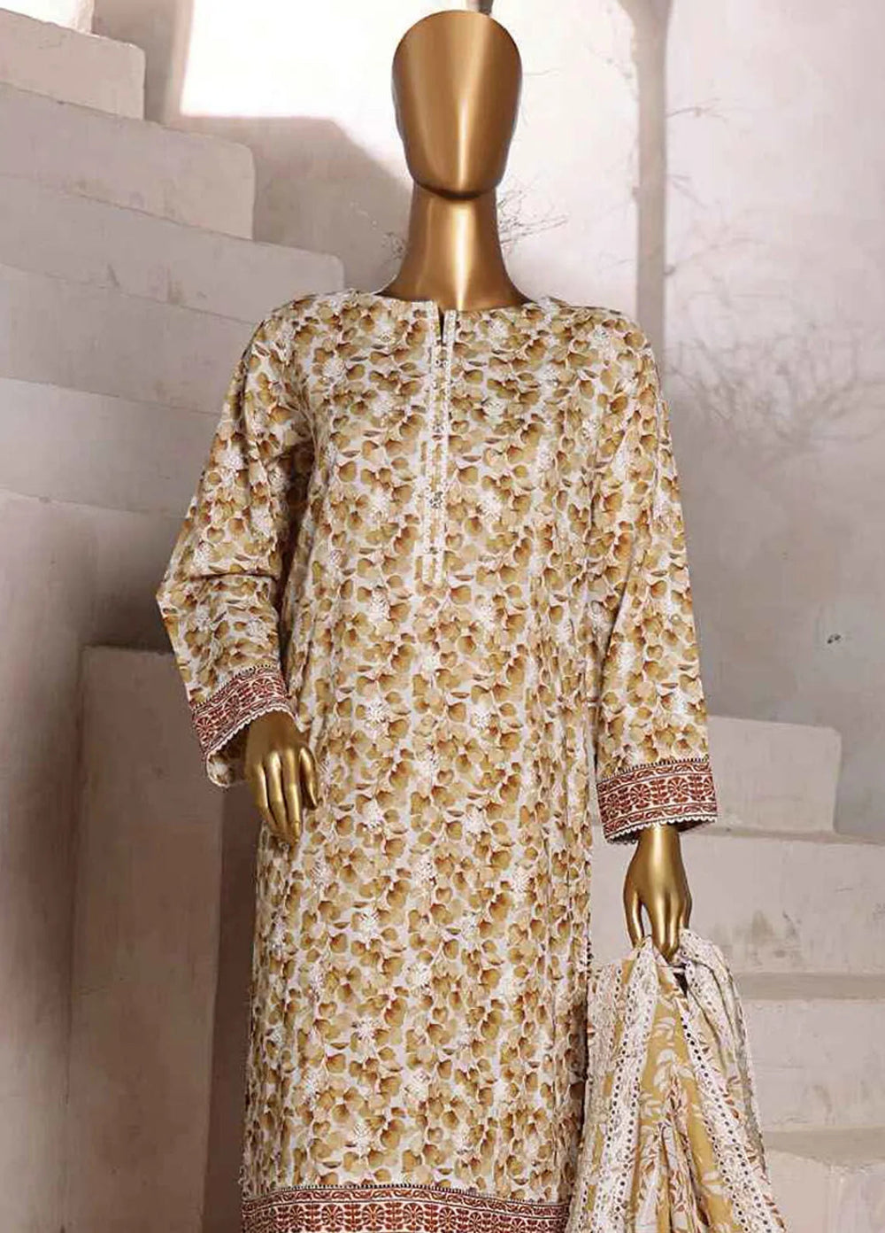 Dhagakari by HZ Textiles Embroidered Lawn Suits Unstitched 3 Piece HZ25DH DEC-993 - Summer Collection
