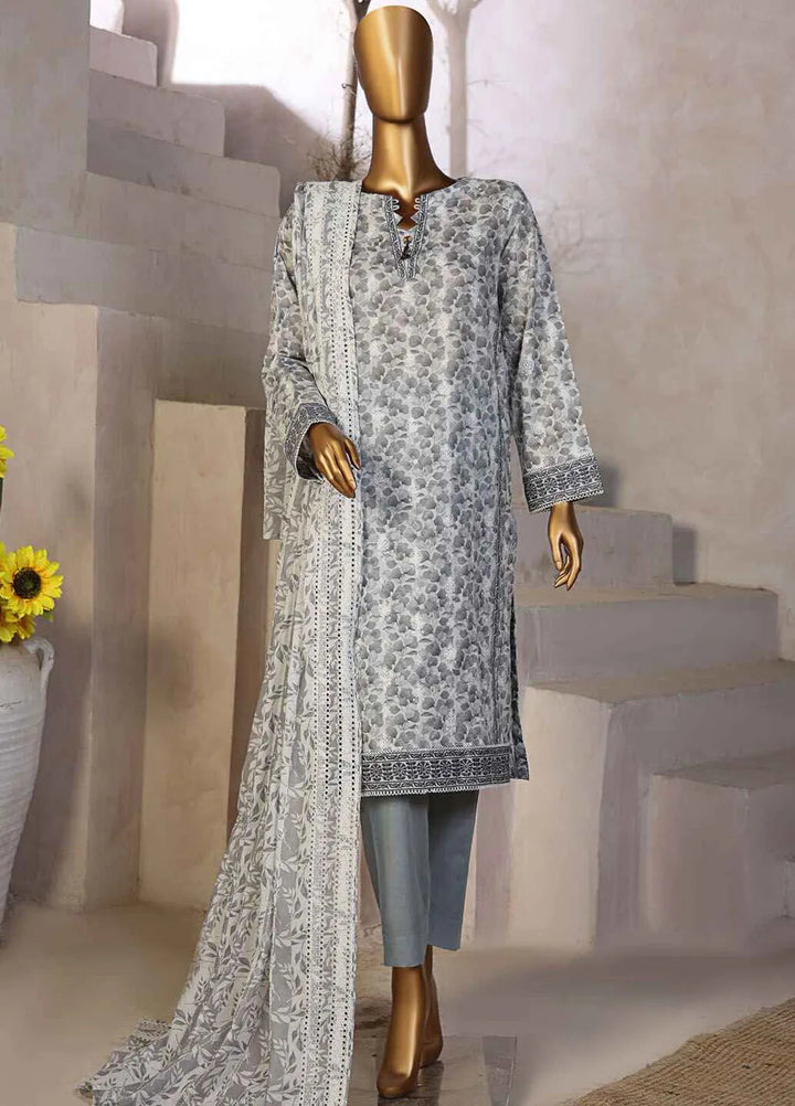 Dhagakari by HZ Textiles Embroidered Lawn Suits Unstitched 3 Piece HZ25DH DEC-995 - Summer Collection