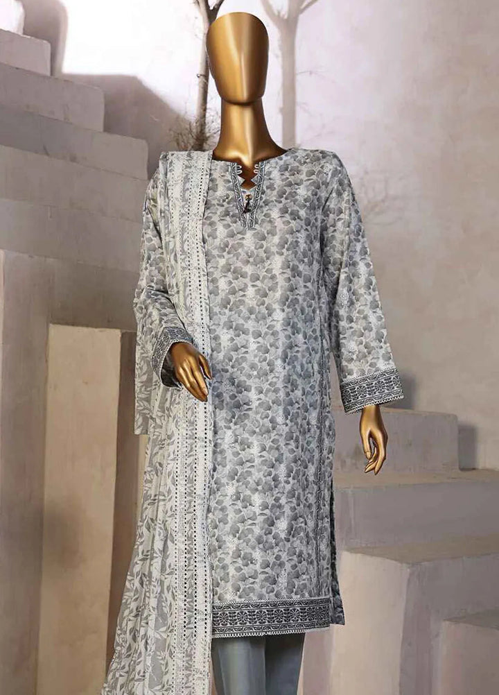 Dhagakari by HZ Textiles Embroidered Lawn Suits Unstitched 3 Piece HZ25DH DEC-995 - Summer Collection