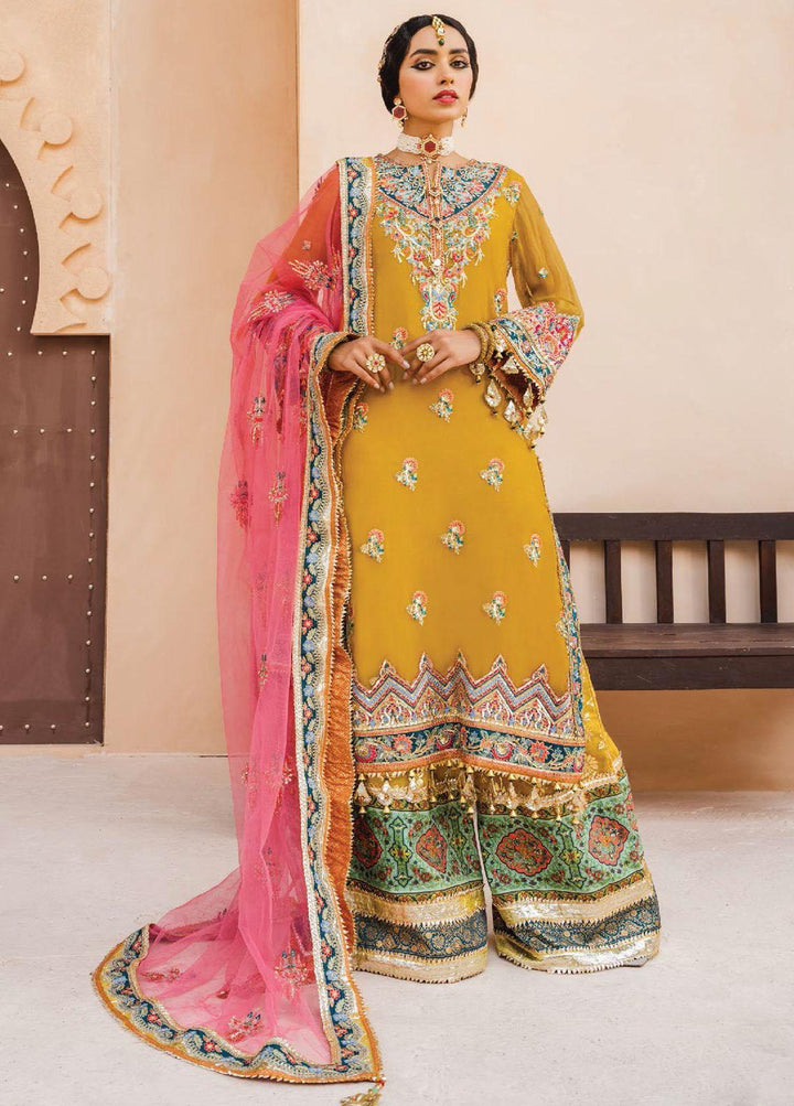 Dhanak By Anaya Embroidered Chiffon Suits Unstitched 3 Piece AKC22M AKM22-06 Sehar - Wedding Collection