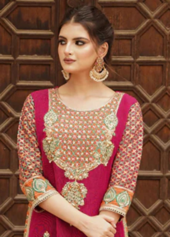 Dhanak By Ayat Pret Embroidered Net 3 Piece Suit Chanchal
