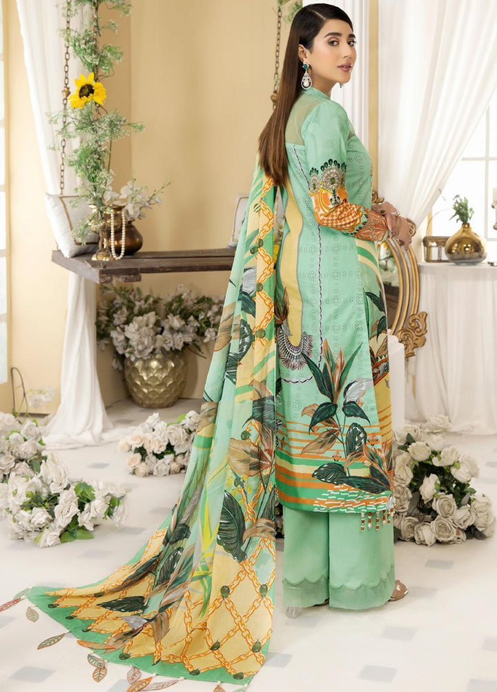 Dhanak By Mirha Embroidered Lawn Suits Unstitched 3 Piece MR22D 03 Heryalii - Festive Collection