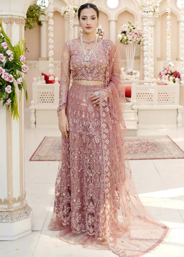 Dhanak By Ricamo Embroidered Net Suit Unstitched 4 Piece RICDH Sharjeena - Festive Collection