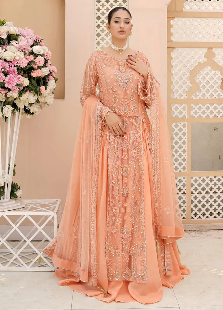 Dhanak By Ricamo Embroidered Net Suit Unstitched 4 Piece RICDH Verona - Festive Collection