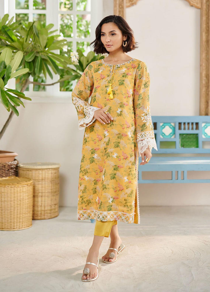 Dhanak Festive Pret  Cotton 2 Piece Suit DC-2091 YELLOW