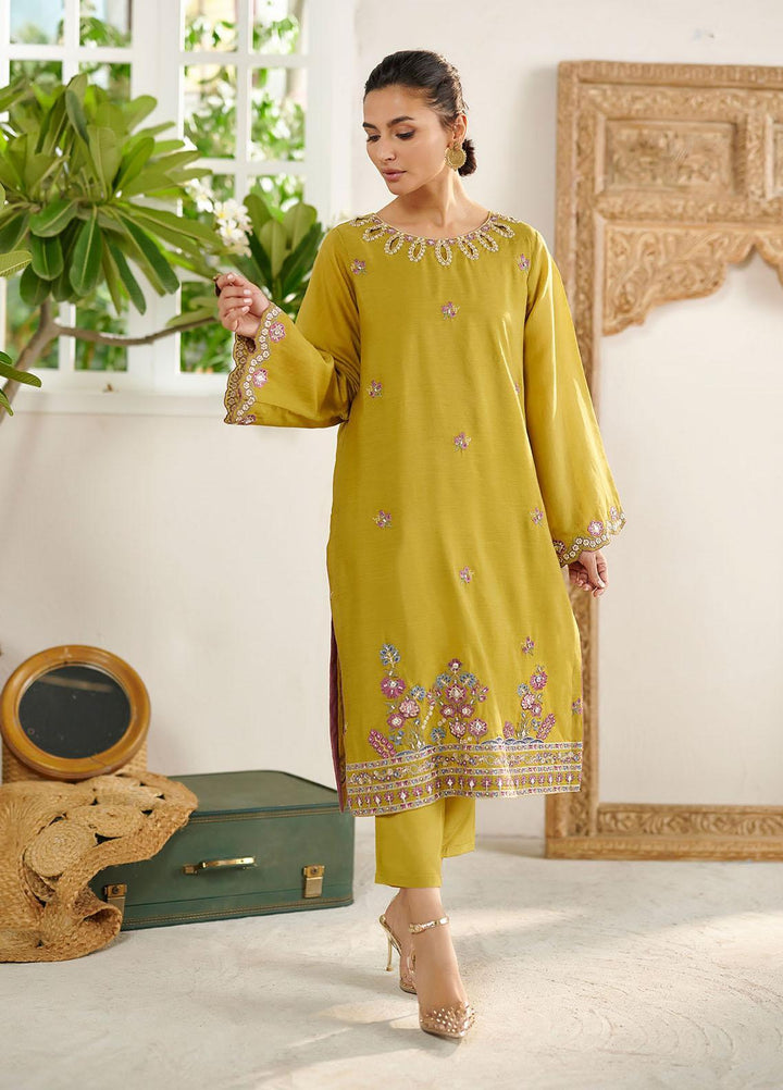 Dhanak Festive Pret  Cotton 2 Piece Suit DC-2086 GREEN