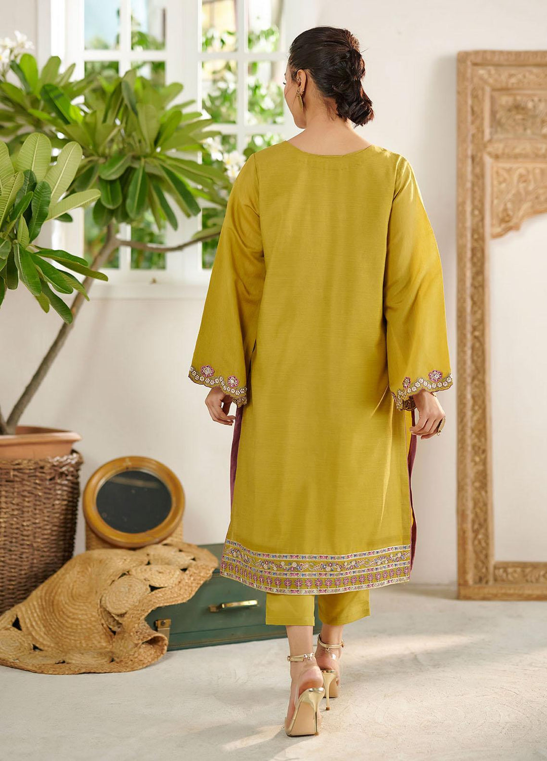 Dhanak Festive Pret  Cotton 2 Piece Suit DC-2086 GREEN
