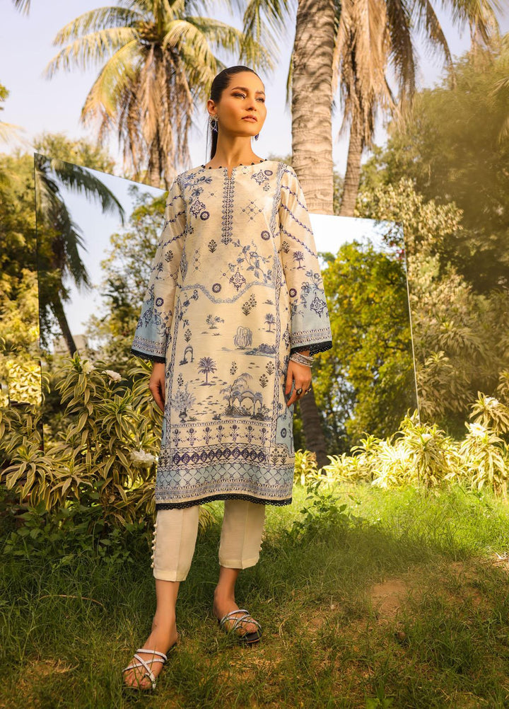 Dhanak Pret  Silk 2 Piece Dress DC-2137 OFF WHITE