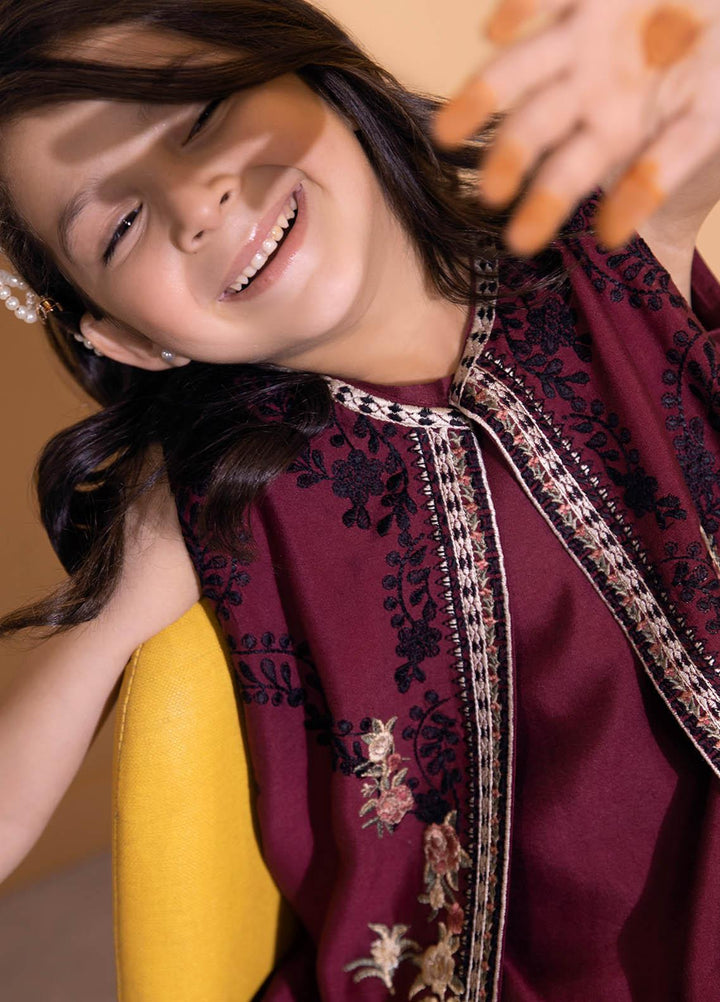Dhanak Luxury Pret  Cotton Net 2 Piece Suit DK-0141 PLUM
