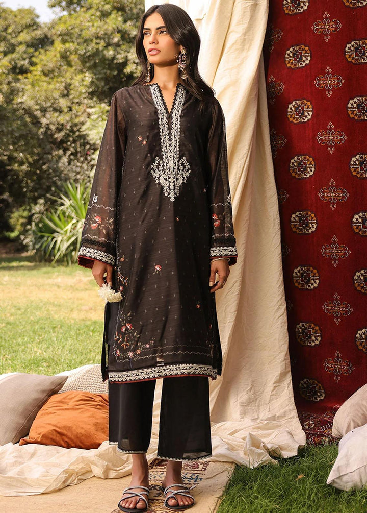 Dhanak Pret Embroidered Munar 2 Piece Suit DHK23M DA-2132 BLACK