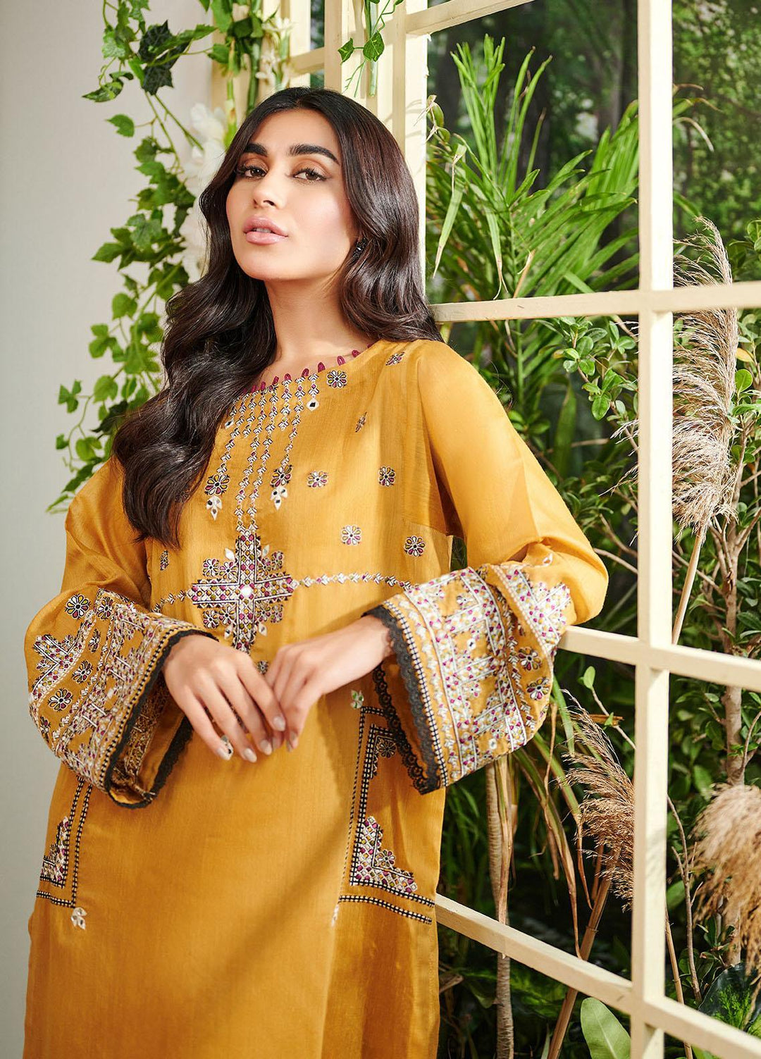 Dhanak Casual Pret Embroidered Cotton 2 Piece Suit DC-2008