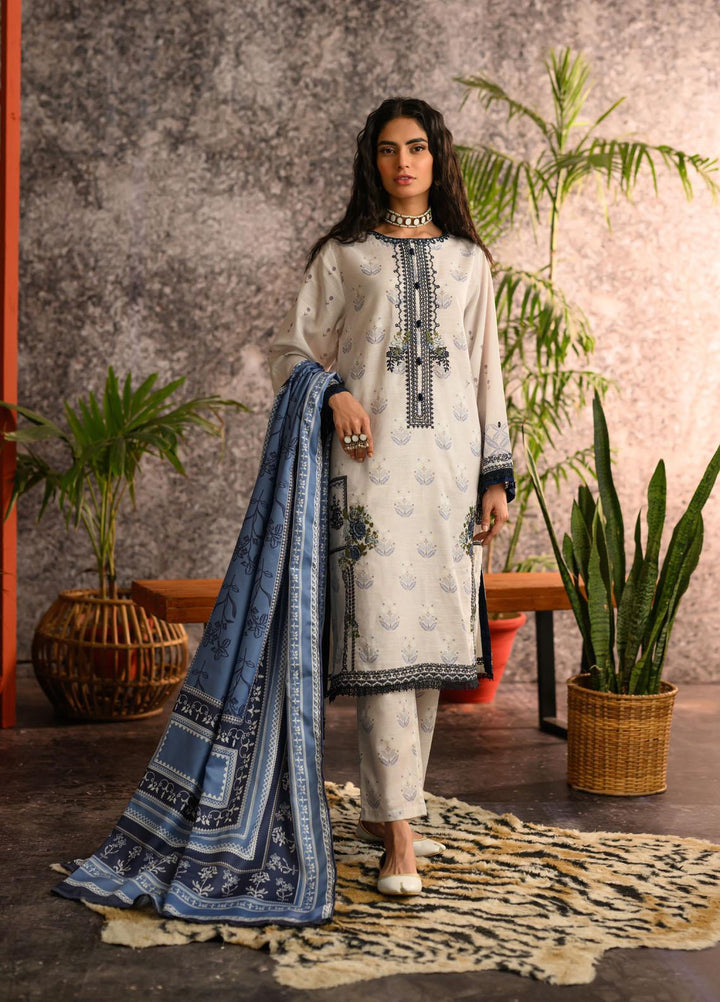 Dhanak Pret Embroidered Khaddar 2 Piece Dress DC-3020 GREY